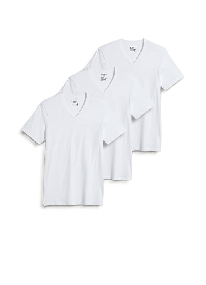 Jockey 100% Cotton Classic V-Neck T-Shirt (3 Pack)