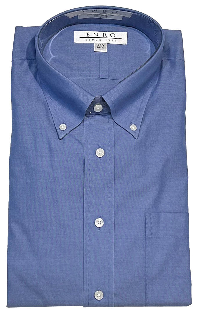 Enro Button Down Collar Non-Iron Long Sleeve Dress Shirt