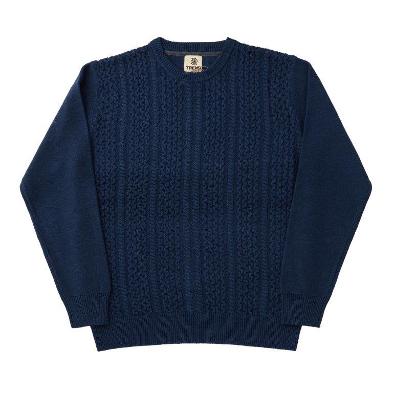 Trend by Fusion Cable Knit Crew Neck Sweater