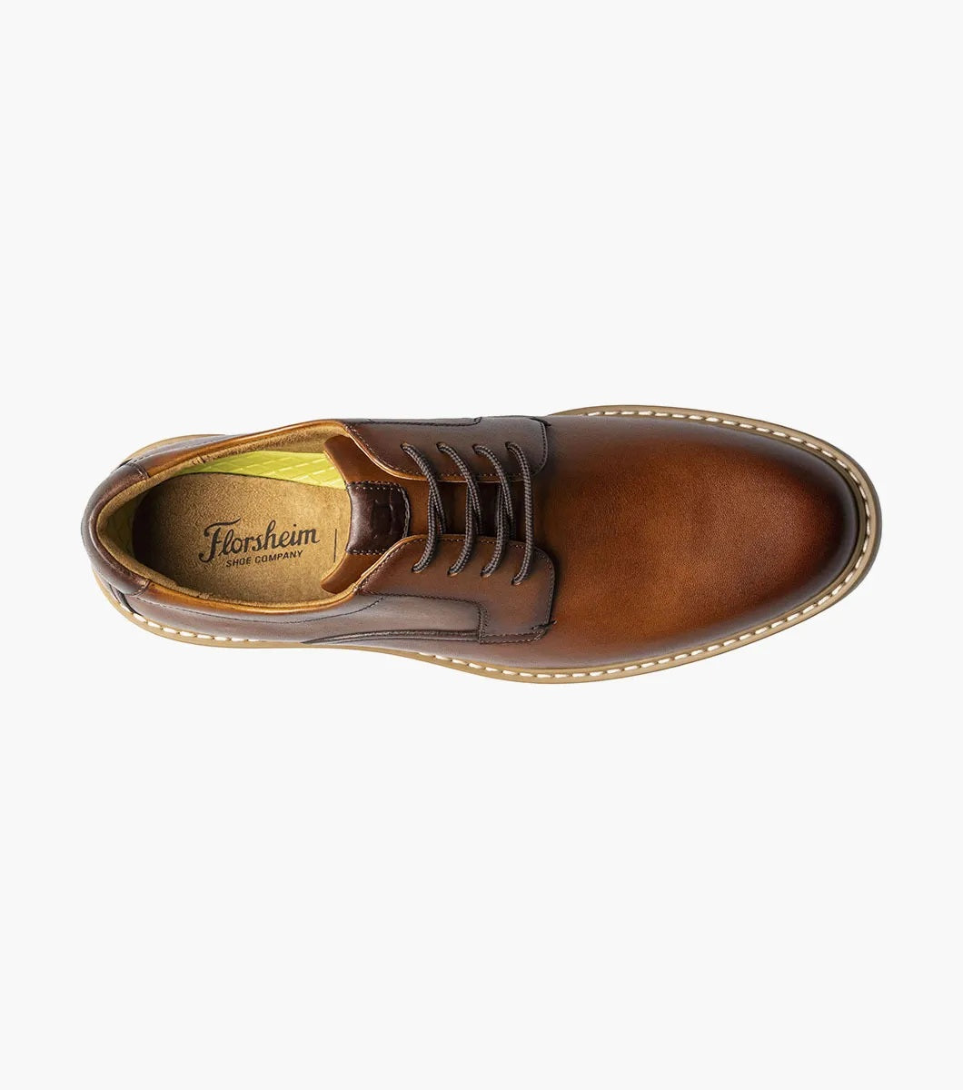 Florsheim Norwalk Plain Toe Oxford - Cognac Multi