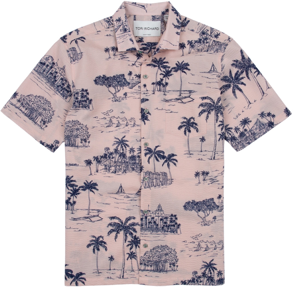 Tori Richard 'Golden Era' Cotton Pucker Lawn Shirt