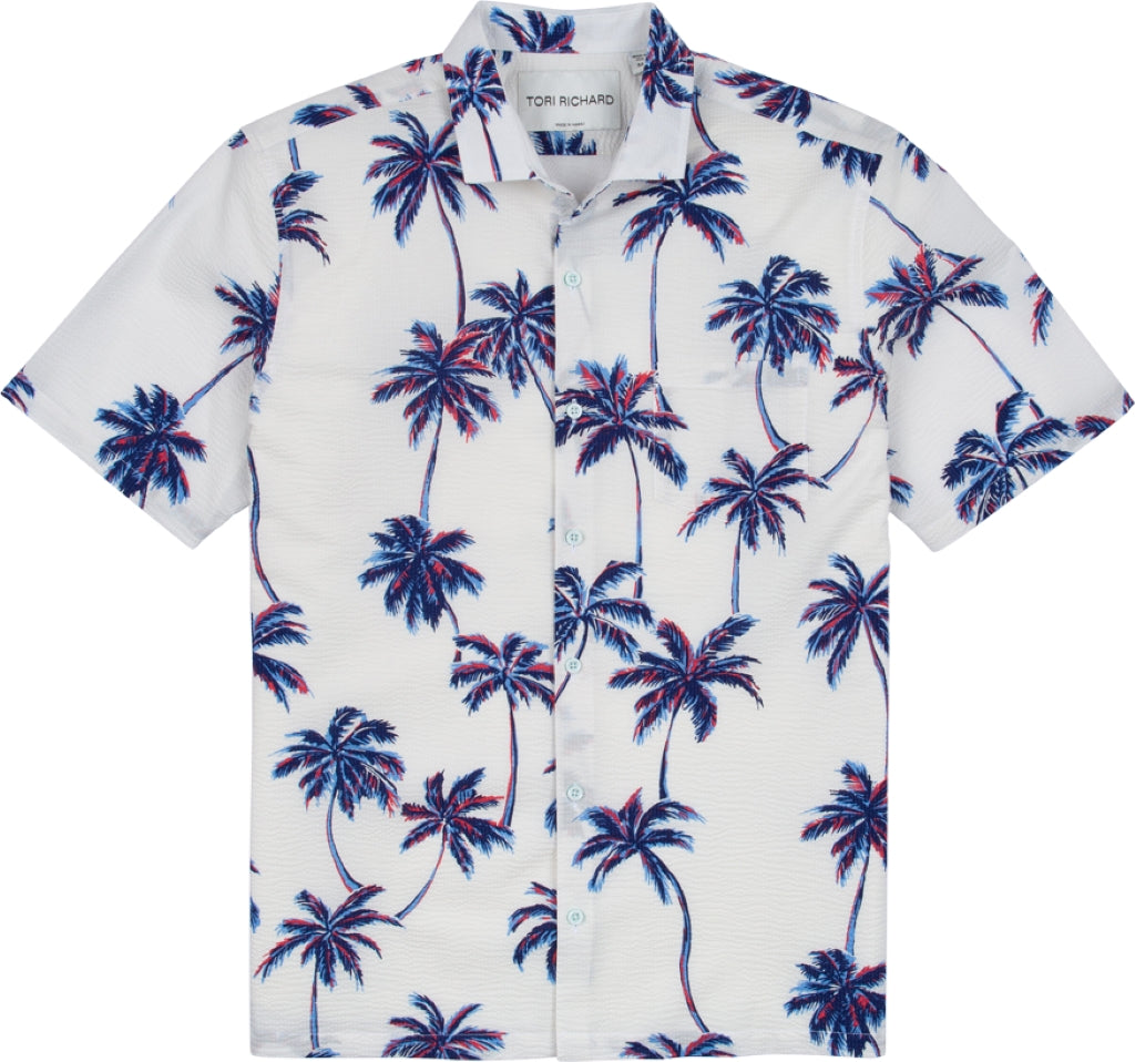 Tori Richard 'Tropic Pop' Cotton Pucker Lawn Shirt