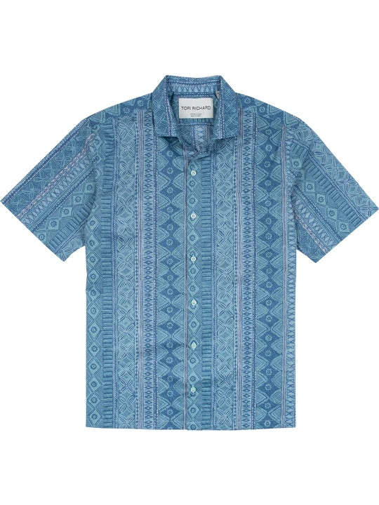 Tori Richard 'Tori Tapa' Cotton Lawn Shirt
