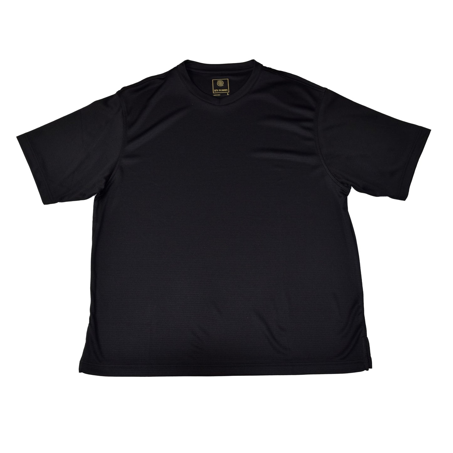 FX Fusion Solid Tonal Short Sleeve V-Neck Tee