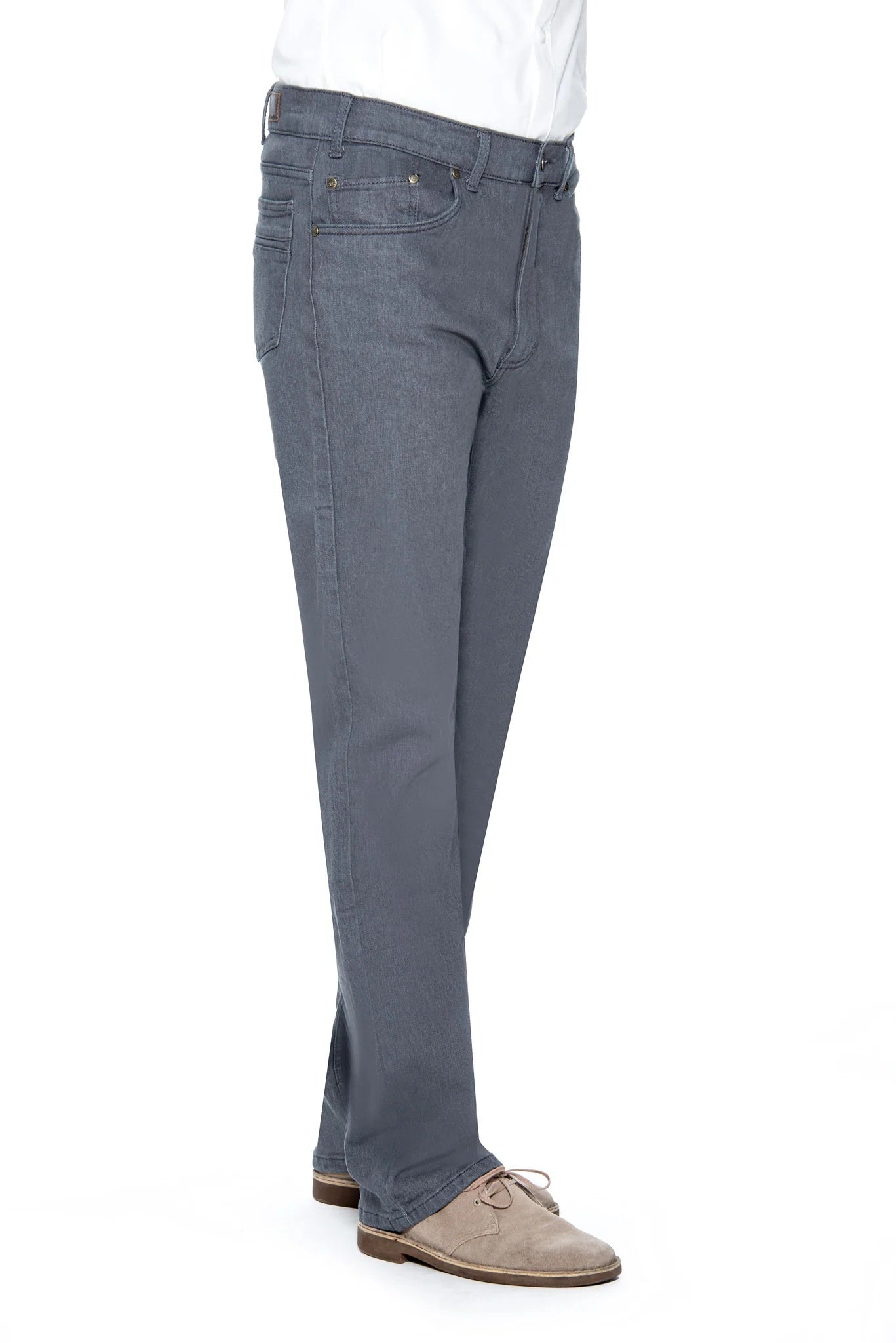 Grand River Traditional Straight Cut Stretch Jean - Grey