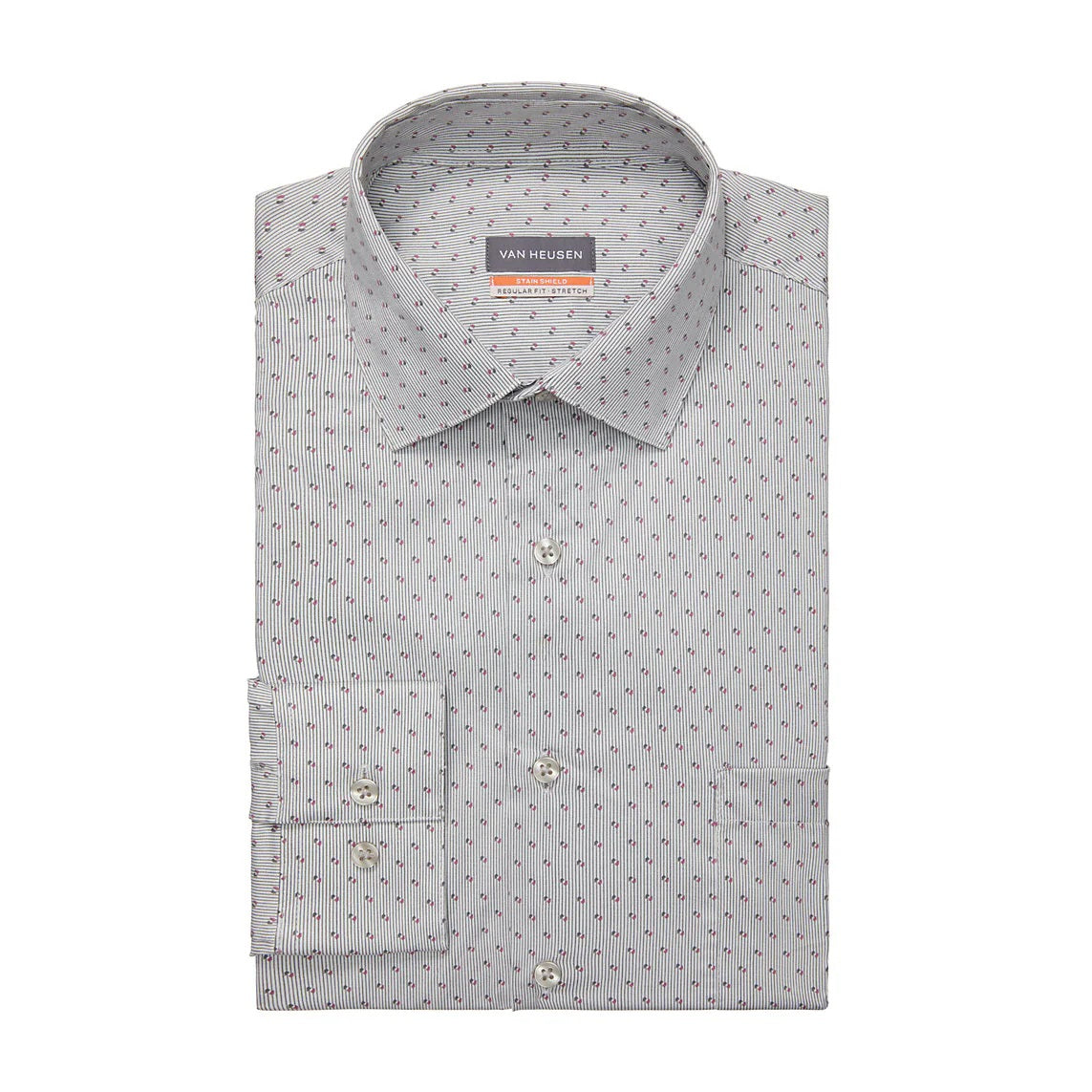 Van Heusen Regular Fit Stain Shield Stretch Dress Shirt