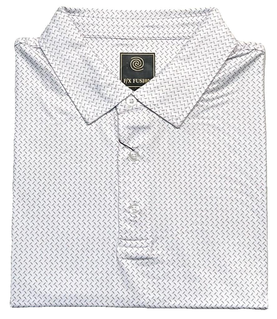FX Fusion 'Dash' Printed Short Sleeve Golf Polo Shirt