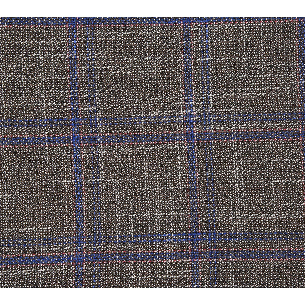 Renoir Brown Windowpane Slim Fit Sport Coat