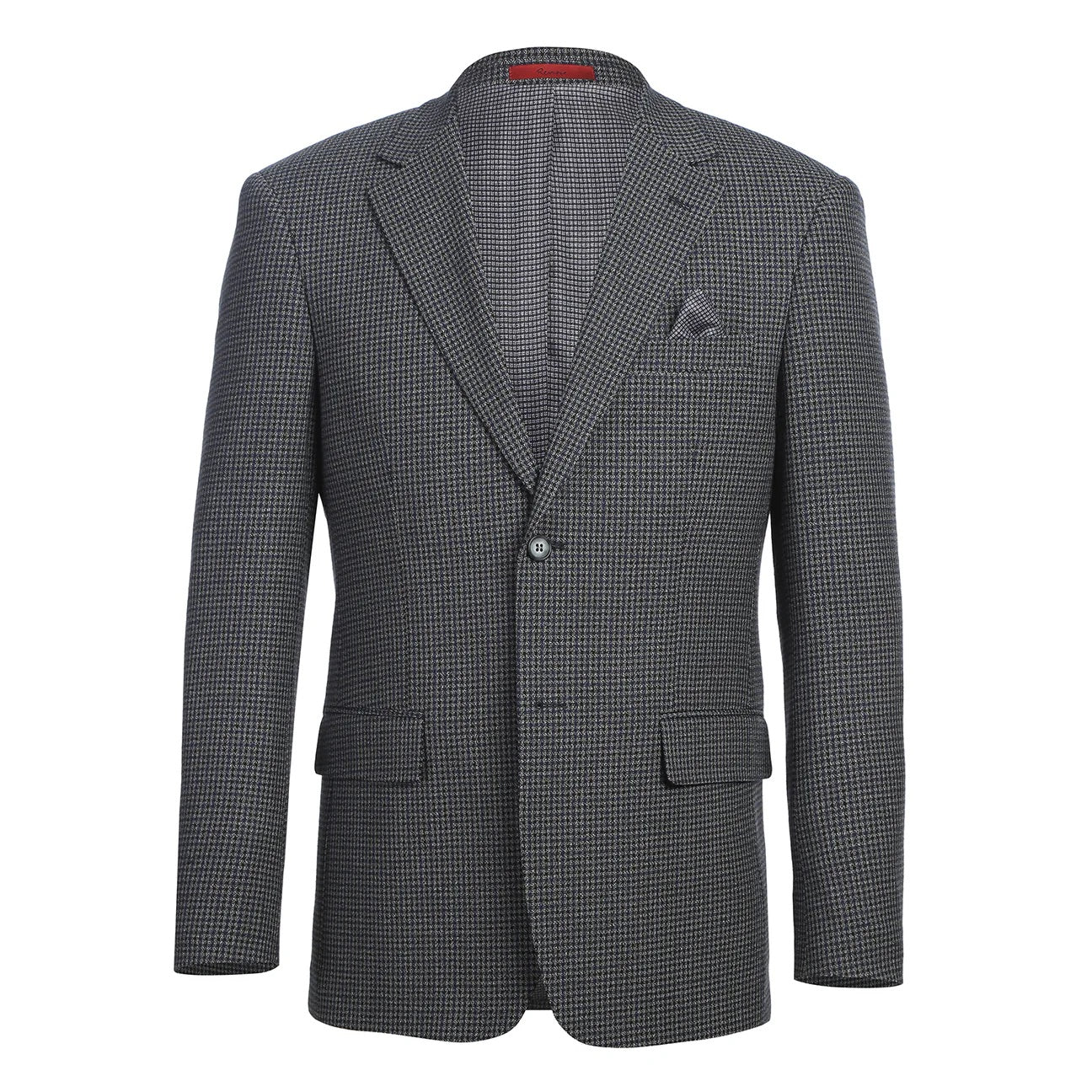 Renoir Blue Check Slim Fit Sport Coat