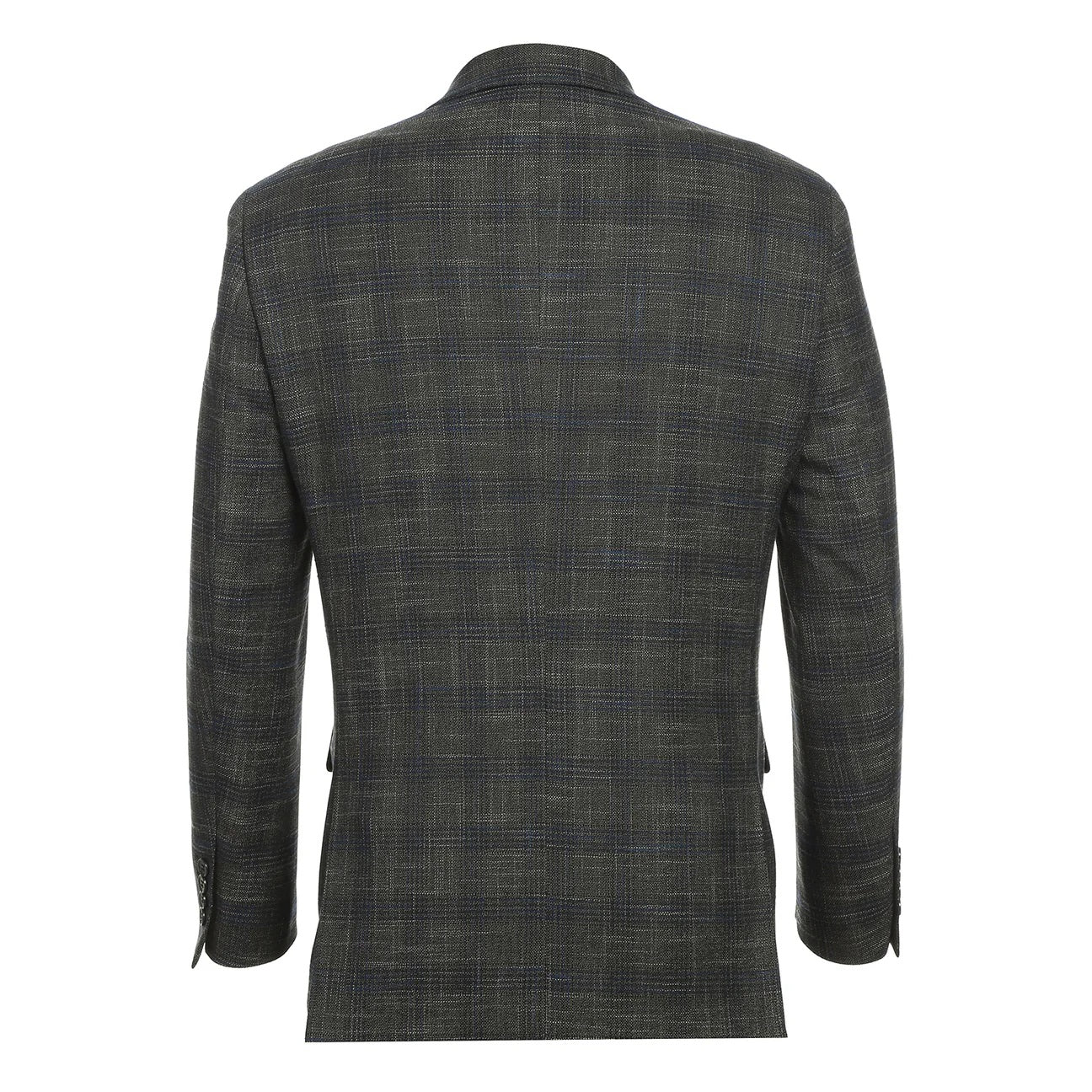 Renoir Gray Windowpane Slim Fit Sport Coat