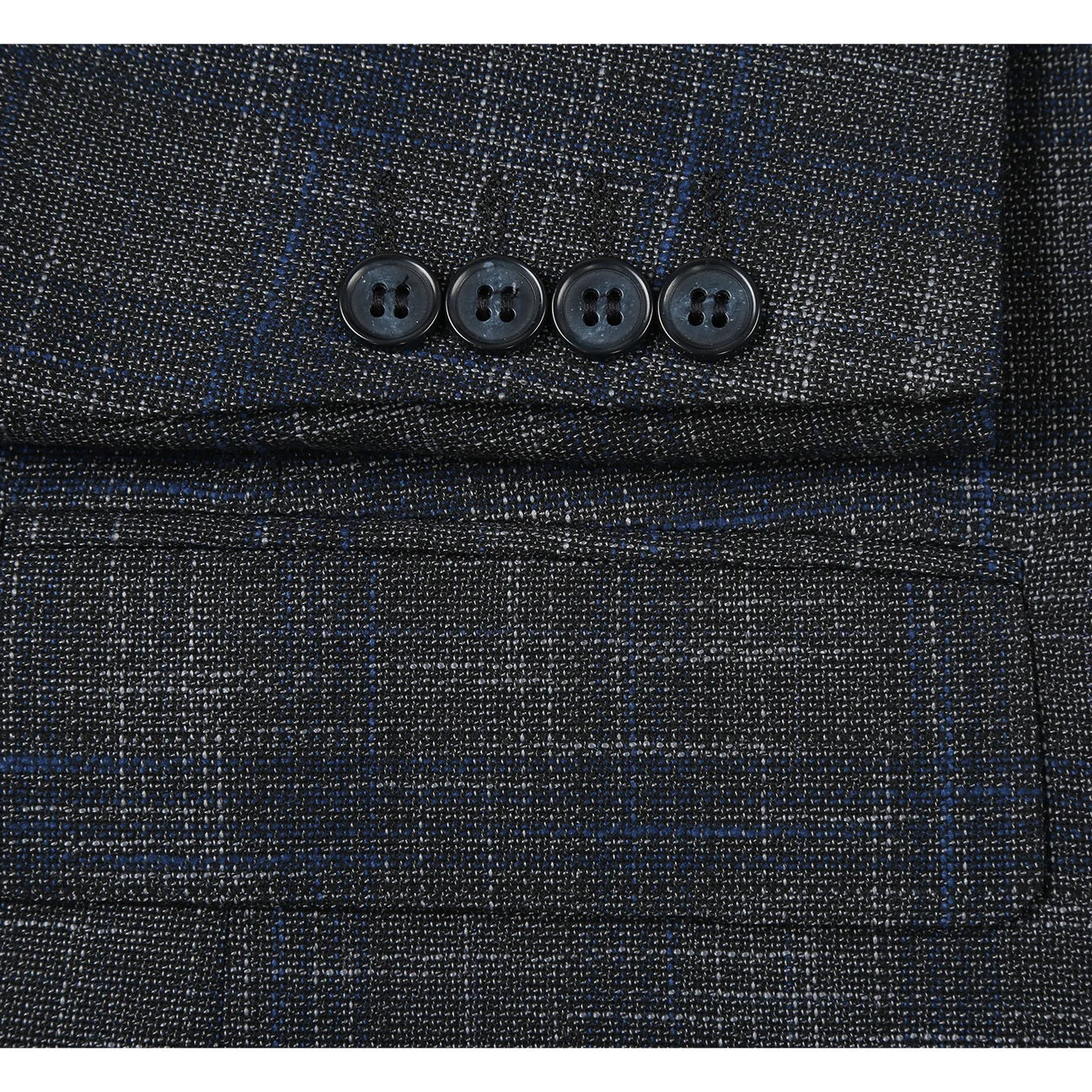 Renoir Gray Windowpane Slim Fit Sport Coat