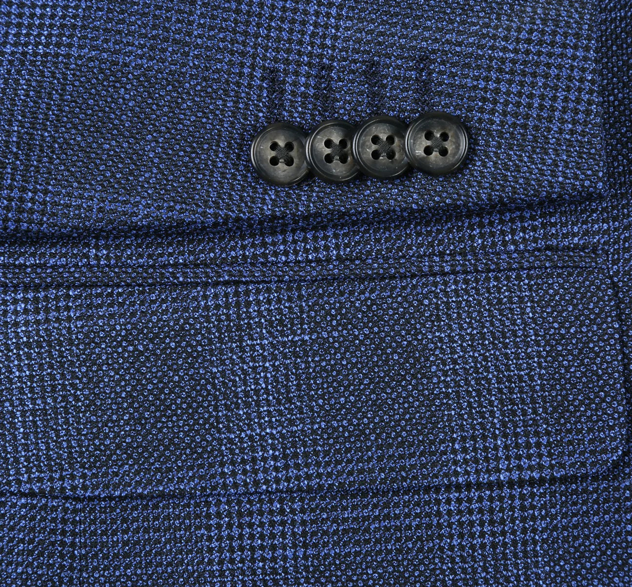 Renoir Navy Plaid Classic Fit Sport Coat