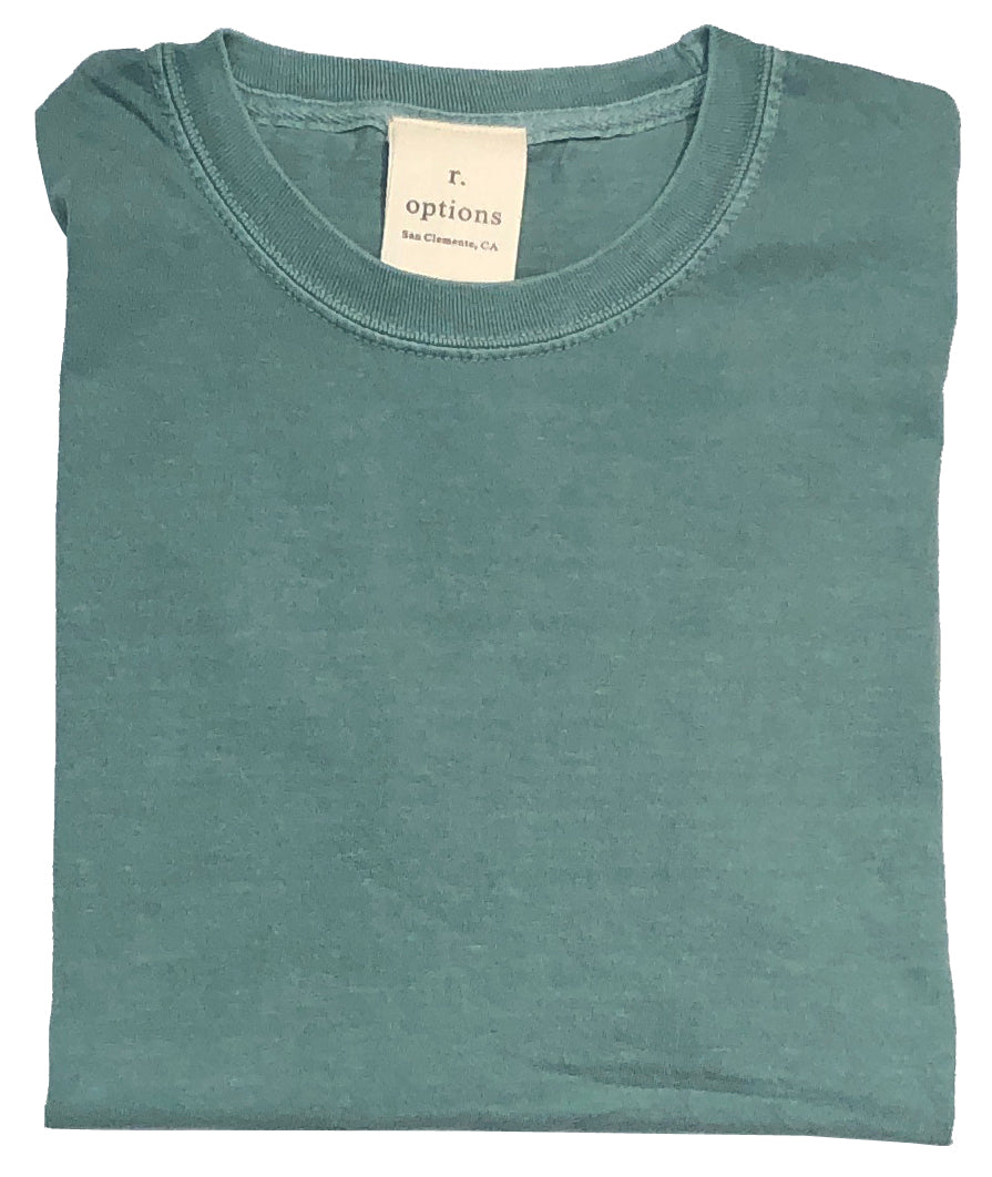 r-options Ringspun Pigment Dyed Short Sleeve Tee
