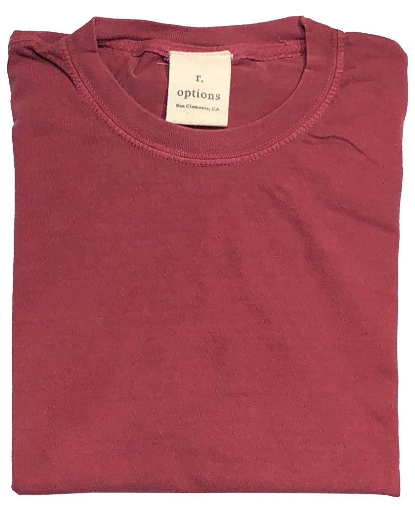 r-options Ringspun Pigment Dyed Short Sleeve Tee