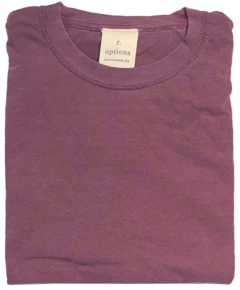 r-options Ringspun Pigment Dyed Short Sleeve Tee