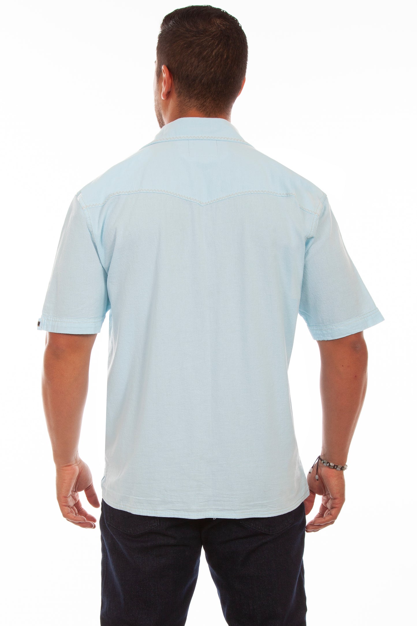 Farthest Point Casuals Palm Embroidery Shirt