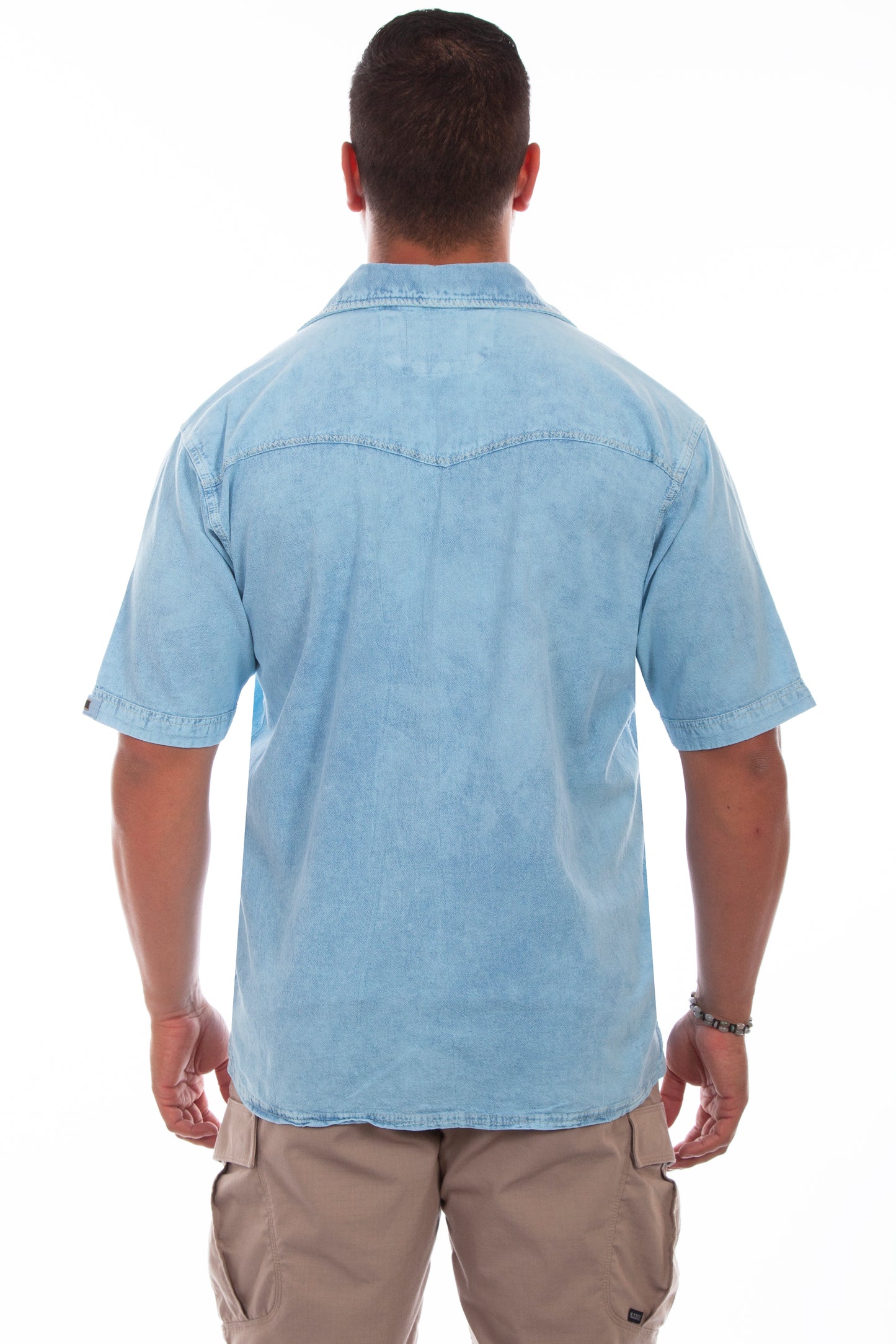 Farthest Point Casuals Palm Embroidery Shirt