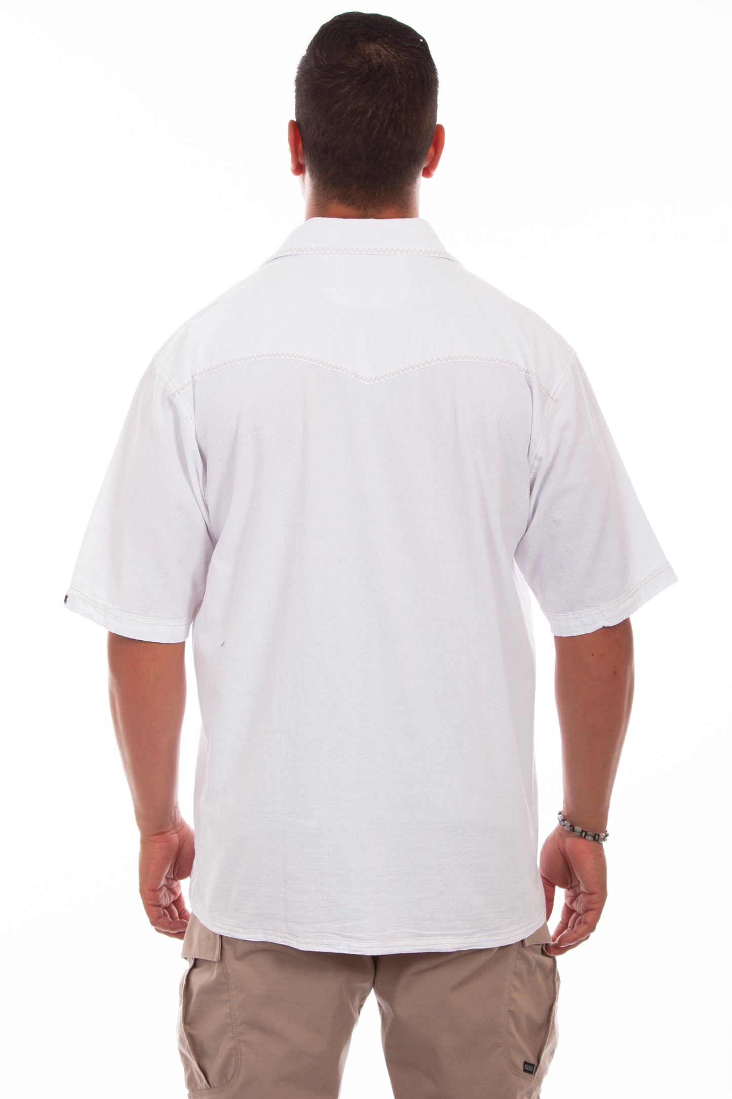 Farthest Point Casuals Palm Embroidery Shirt