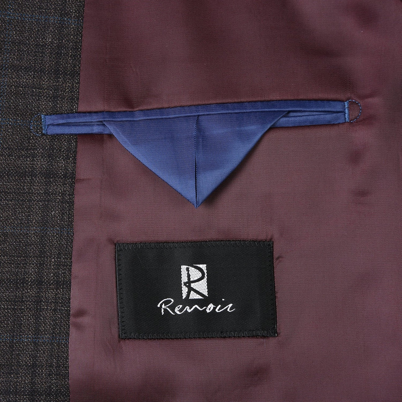 Renoir Brown Check Classic Fit Sport Coat