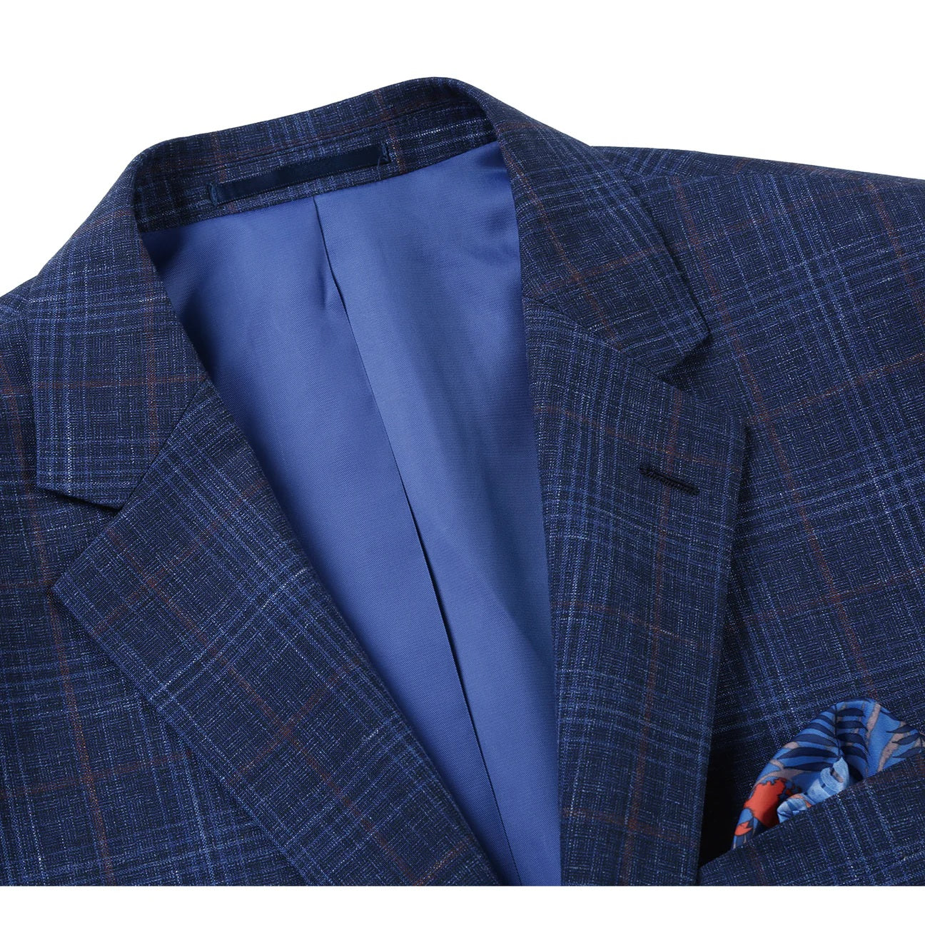 Renoir Navy Check Classic Fit Sport Coat
