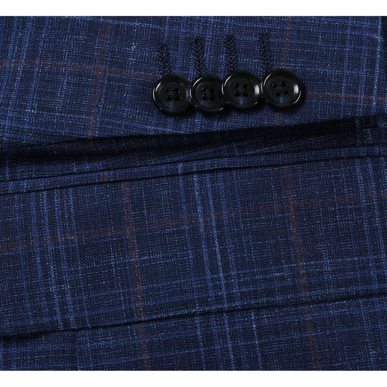 Renoir Navy Check Classic Fit Sport Coat