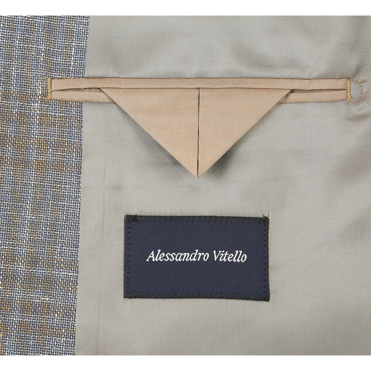 Renoir Grey/Brown Plaid Classic Fit Sport Coat