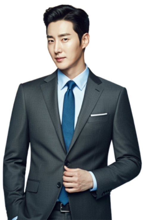 Petrocelli Wool Blend Grey Plaid Suit Pant