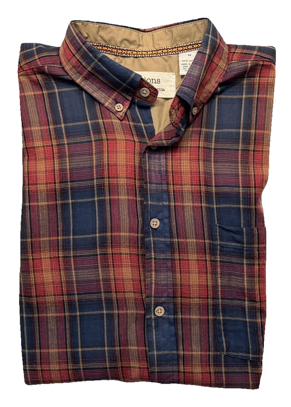 r-options Featherweight Madras Plaid Short Sleeve Shirt
