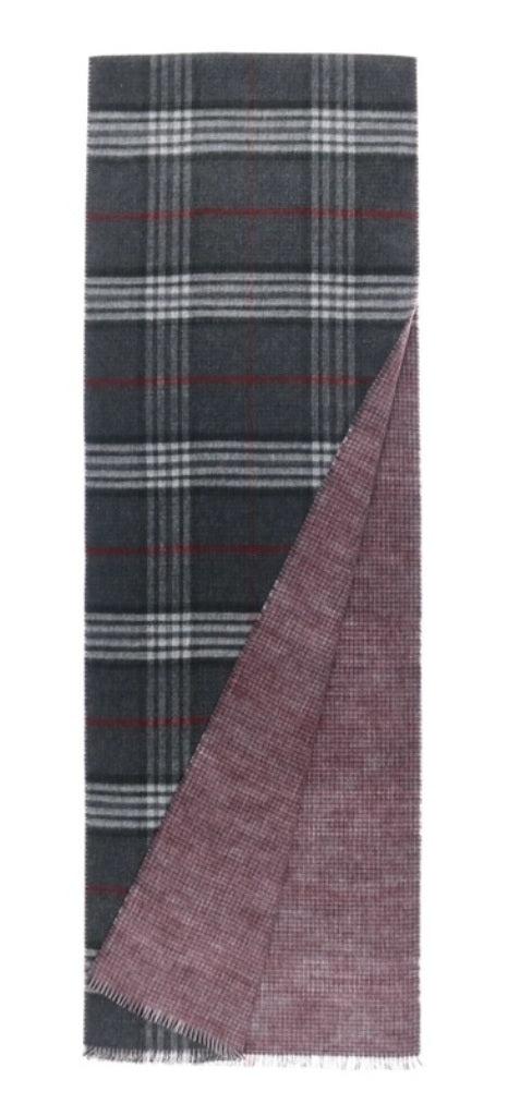 Fraas Plaid Reversible Cashmink Scarf