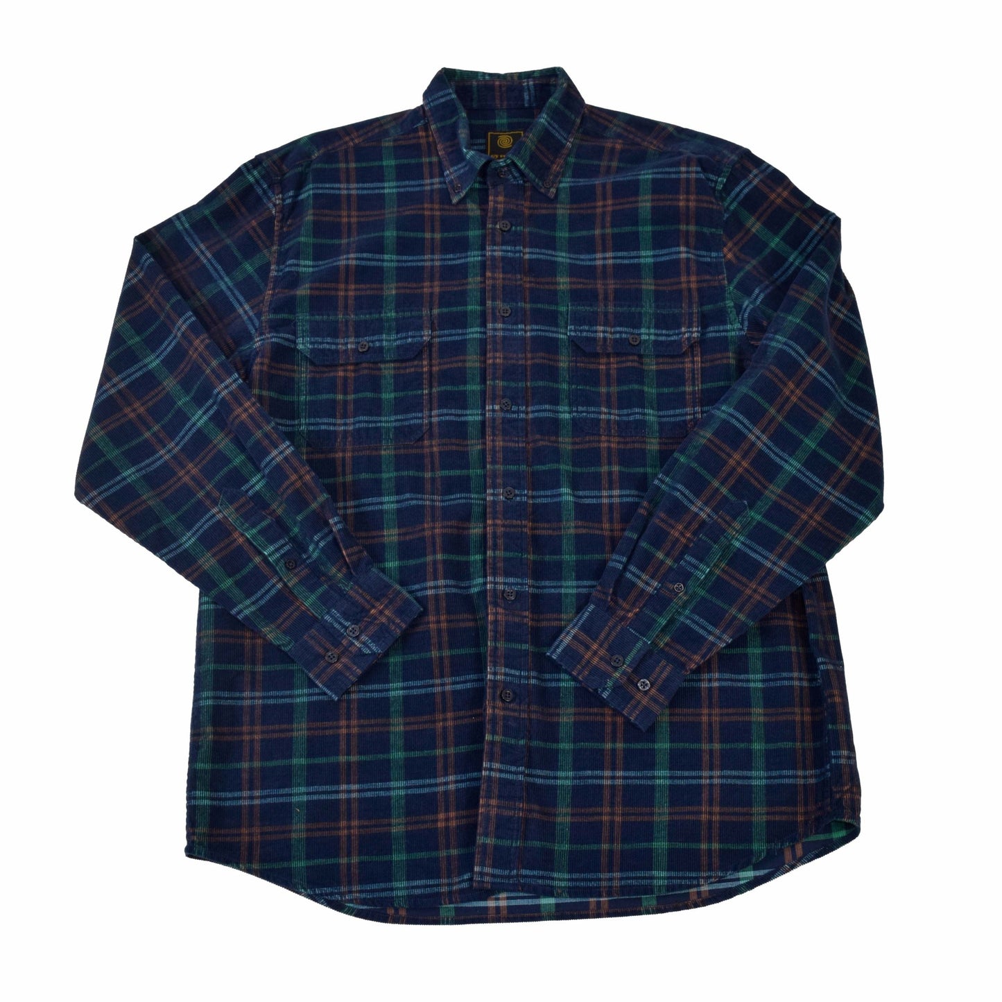 FX Fusion Reverse Cord Plaid Button Down Shirt