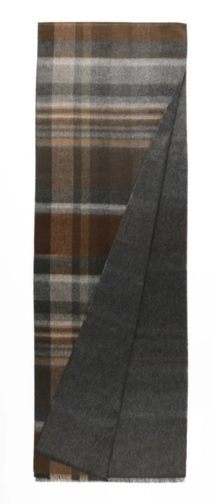 Fraas Multi Plaid Reversible Cashmink Scarf