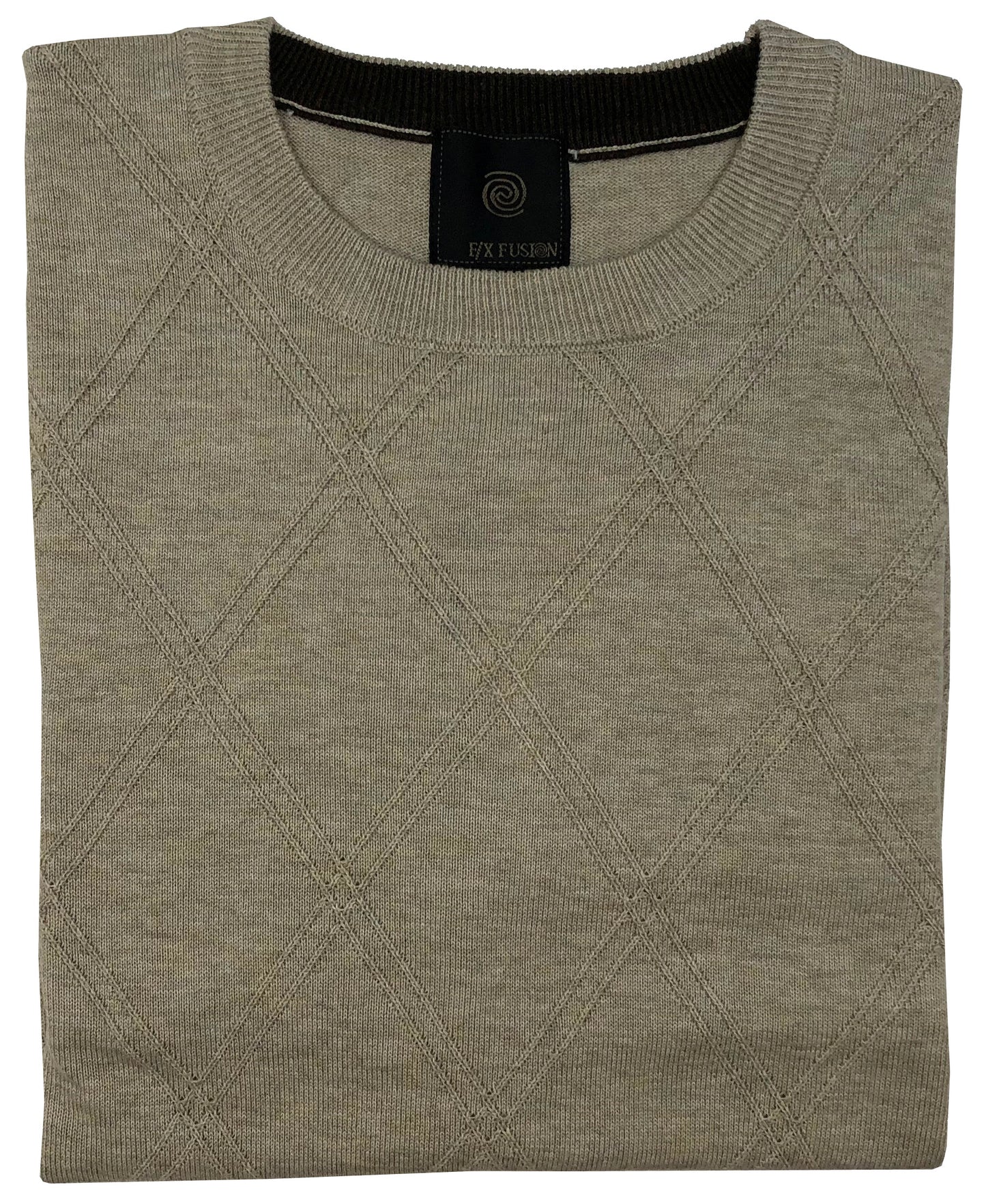 FX Fusion Solid Color Crew Neck Sweater