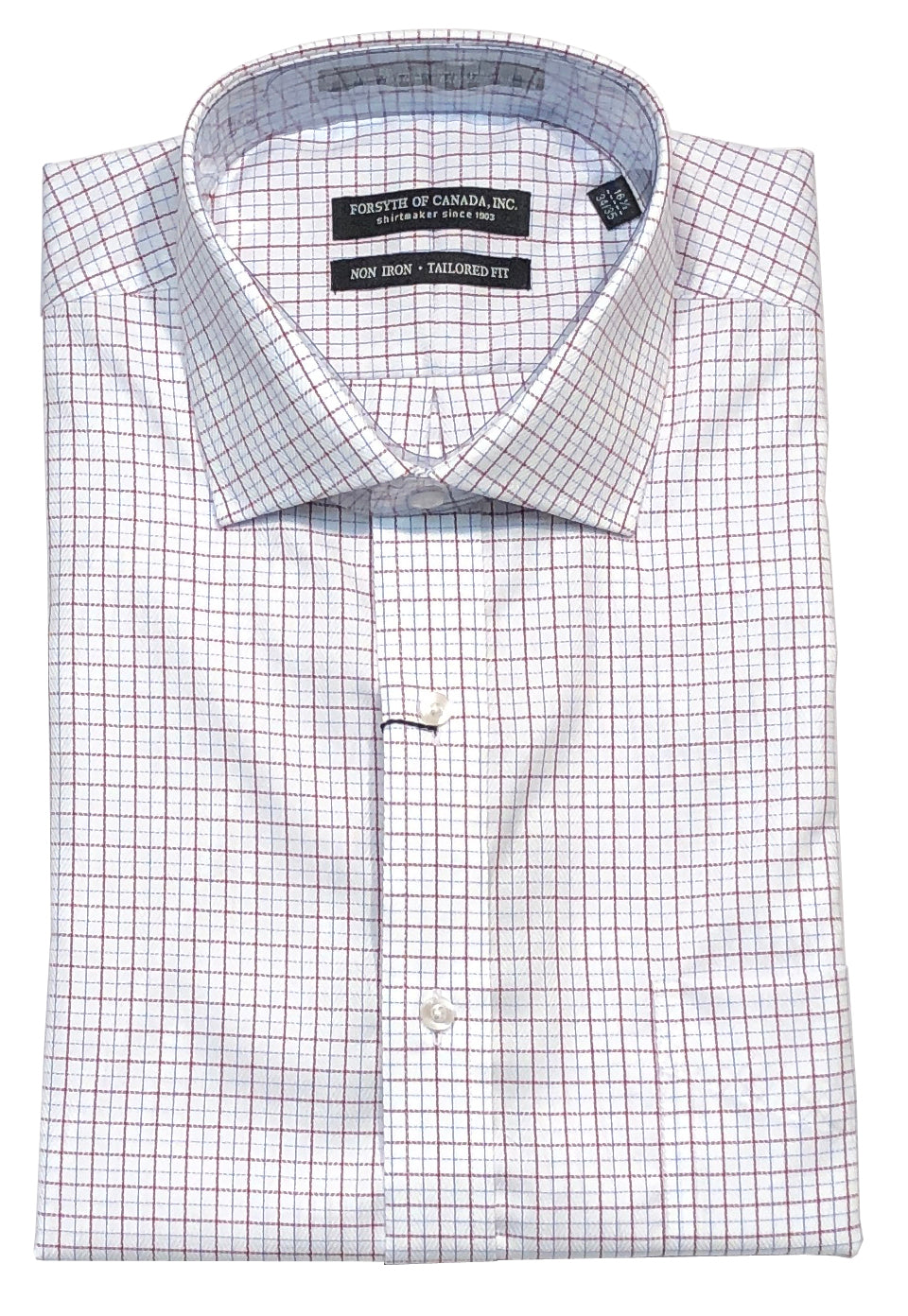 Forsyth of Canada Tailored Fit Spread Collar Non-Iron Dress Shirt