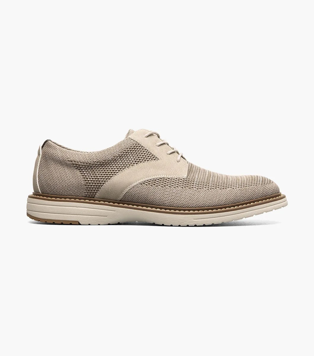 Nunn Bush Griff Knit Plain Toe Oxford - Taupe Multi