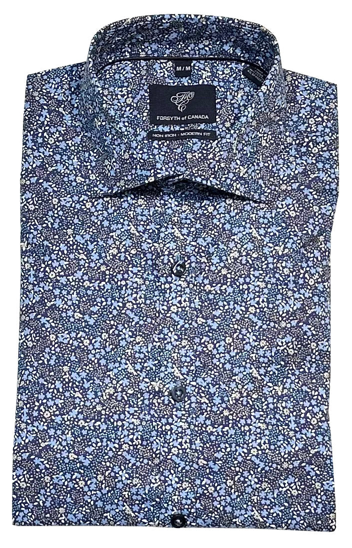 Forsyth of Canada Long Sleeve Modern Fit Non-Iron Stretch Sport Shirt