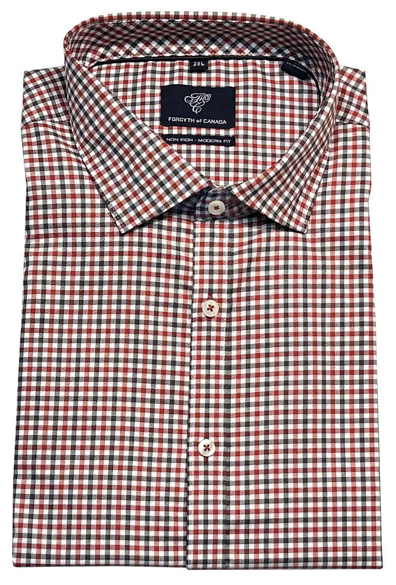 Forsyth of Canada Long Sleeve Modern Fit Non-Iron Stretch Sport Shirt