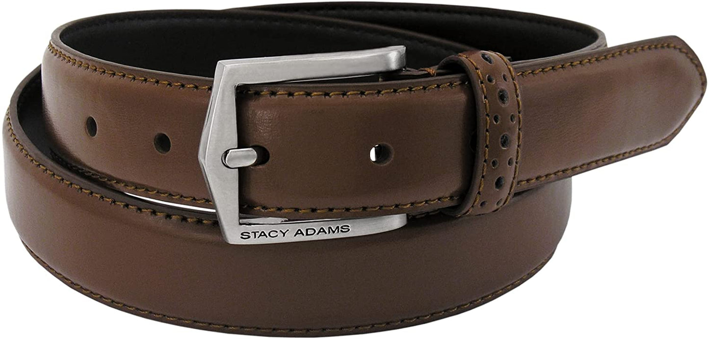 Stacy Adams Pinseal Genuine Leather Dress Belt