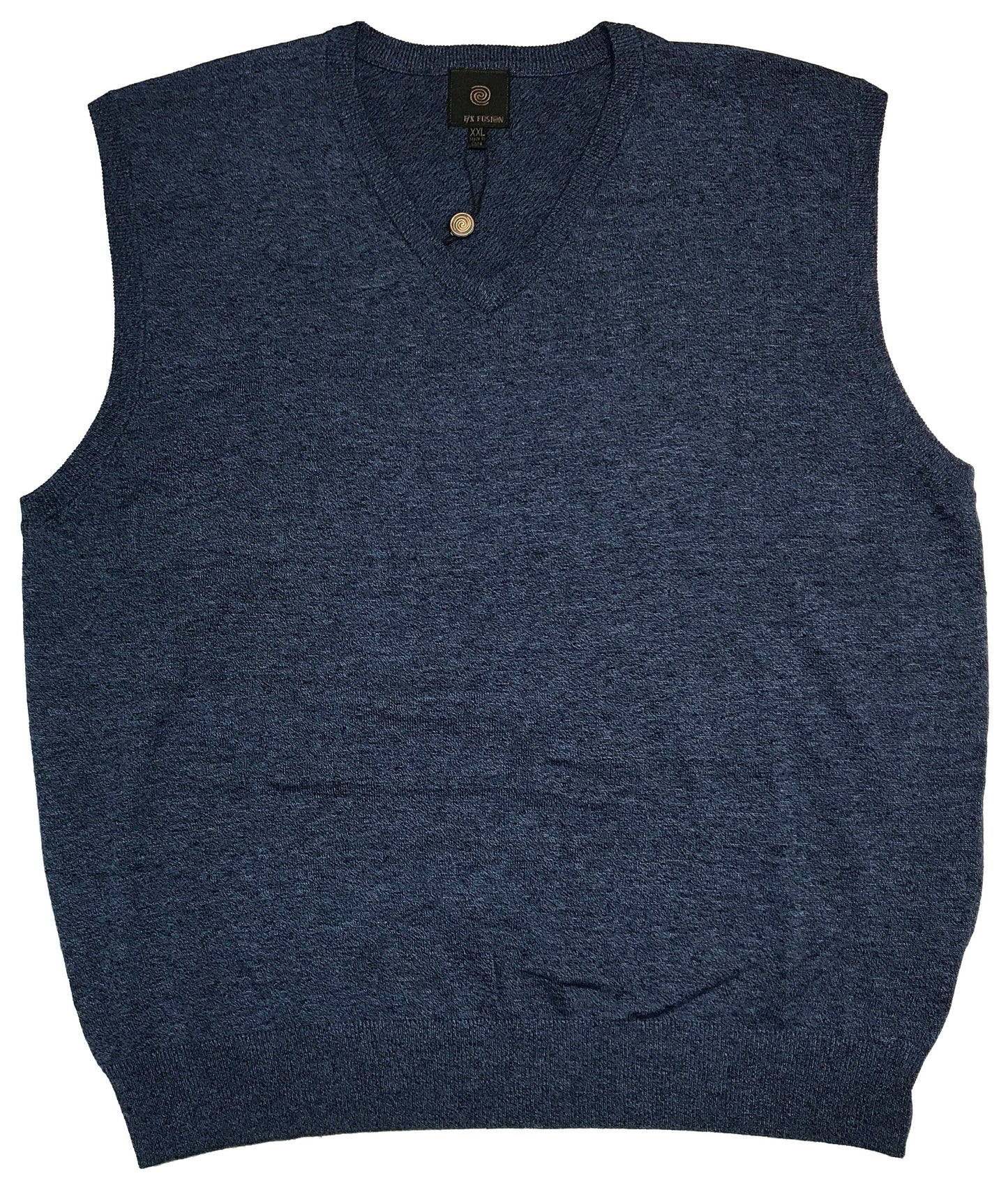 FX Fusion Solid Color V-Neck Sweater Vest