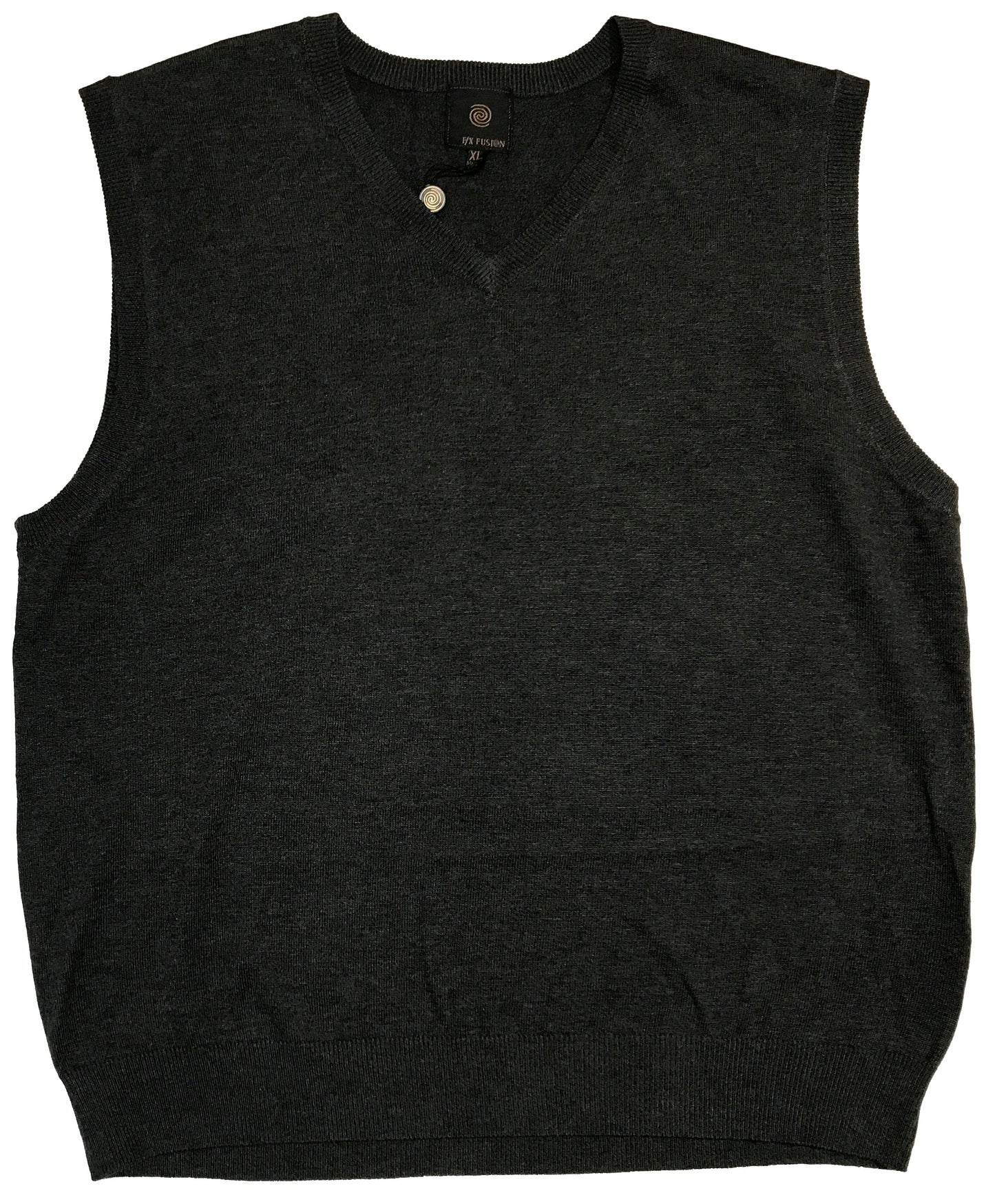 FX Fusion Solid Color V-Neck Sweater Vest