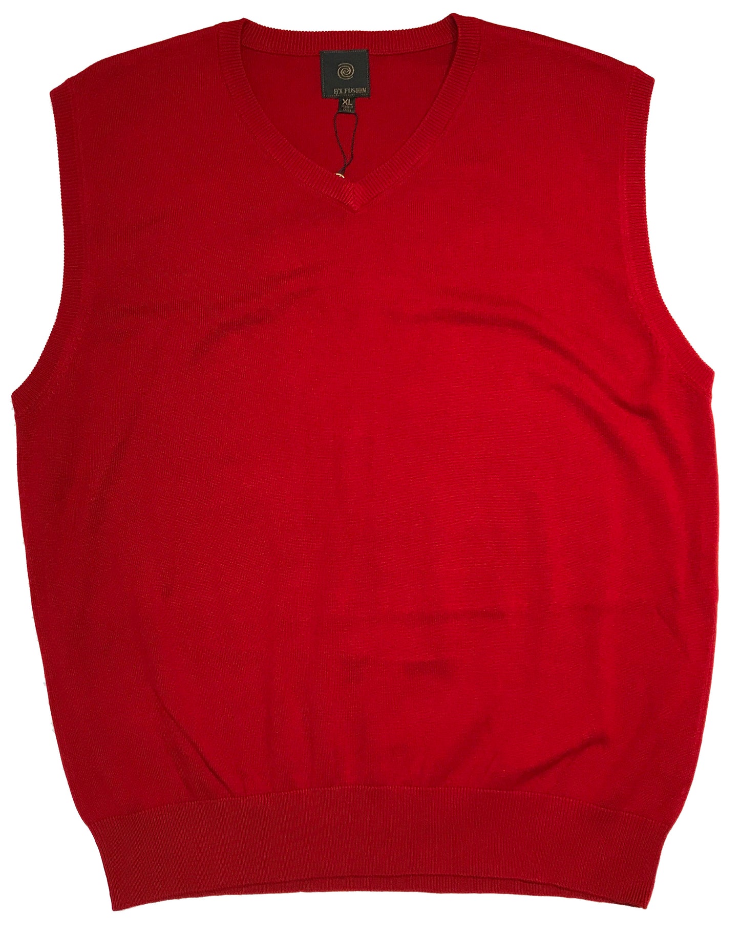 FX Fusion Solid Color V-Neck Sweater Vest