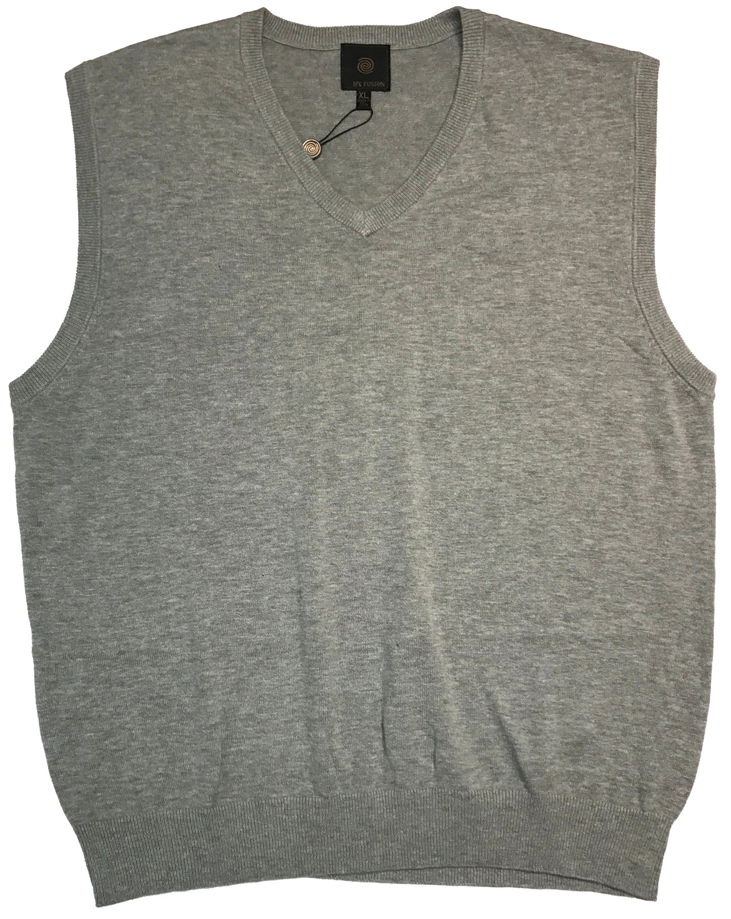 FX Fusion Solid Color V-Neck Sweater Vest