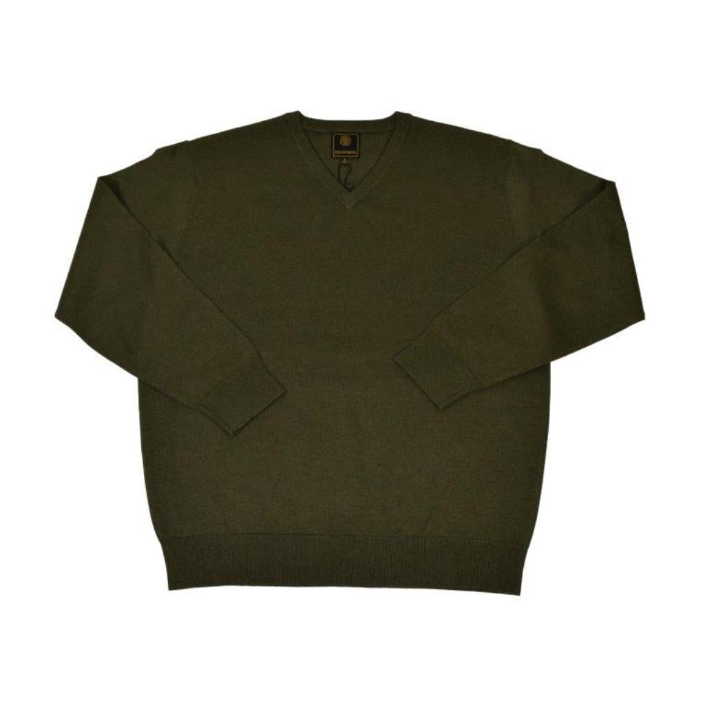 FX Fusion Solid Color V-Neck Sweater
