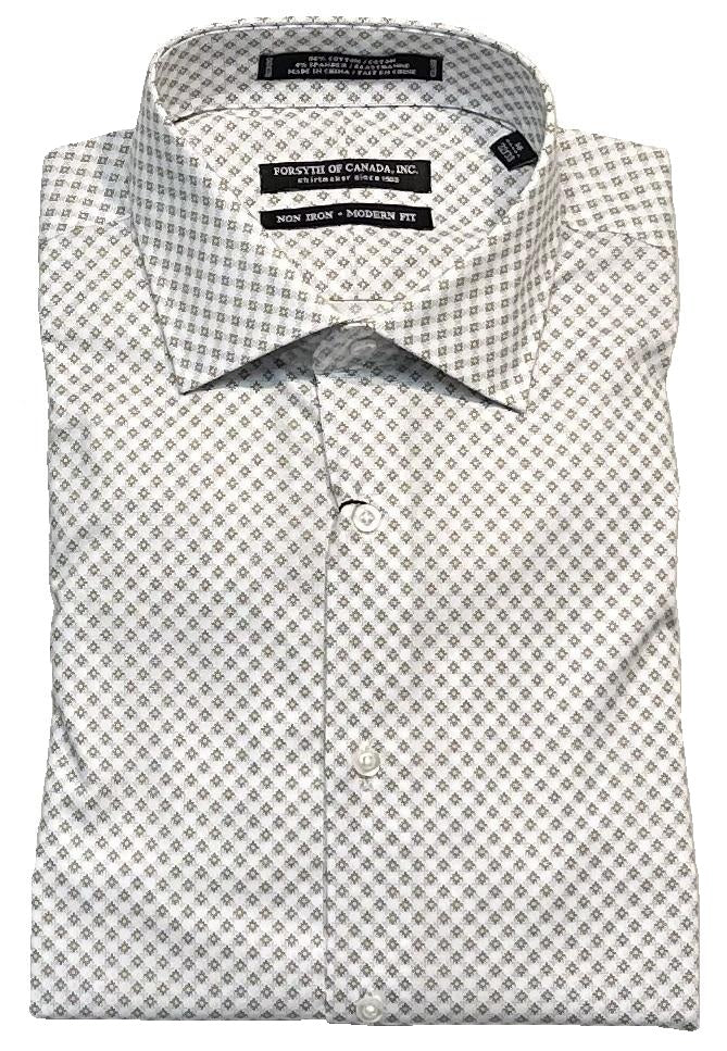 Forsyth of Canada Modern Fit Spread Collar Non-Iron Stretch Dress Shirt