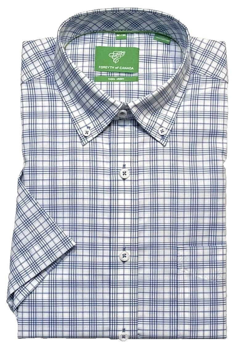 Forsyth of Canada Short Sleeve Tailored Fit Non-Iron Sport Shirt