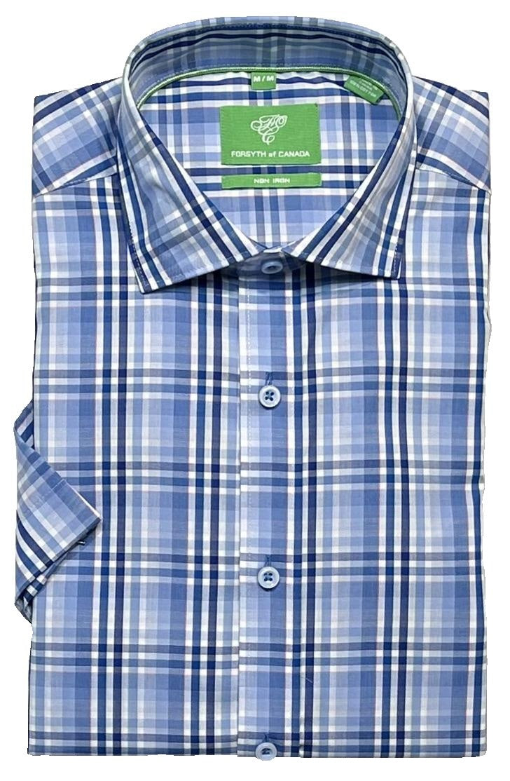 Forsyth of Canada Short Sleeve Tailored Fit Non-Iron Sport Shirt