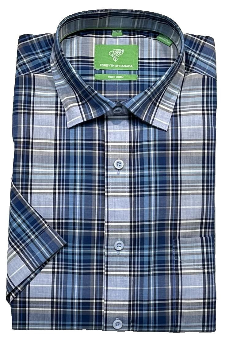 Forsyth of Canada Short Sleeve Tailored Fit Non-Iron Sport Shirt