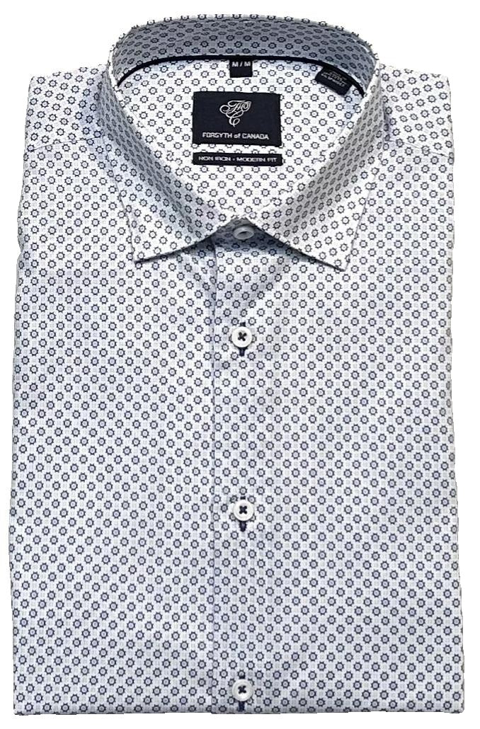 Forsyth of Canada Long Sleeve Modern Fit Non-Iron Stretch Sport Shirt