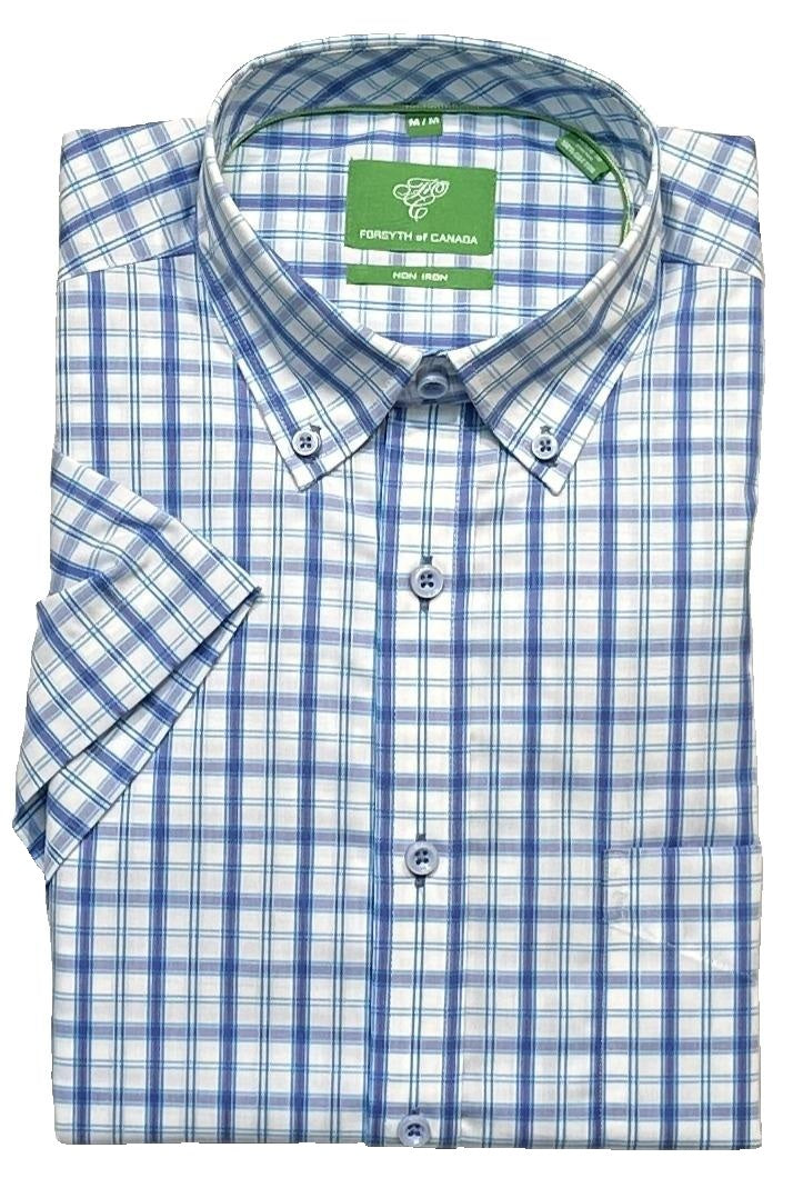 Forsyth of Canada Short Sleeve Tailored Fit Non-Iron Sport Shirt