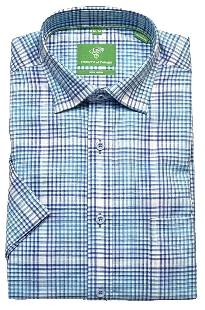Forsyth of Canada Short Sleeve Tailored Fit Non-Iron Sport Shirt