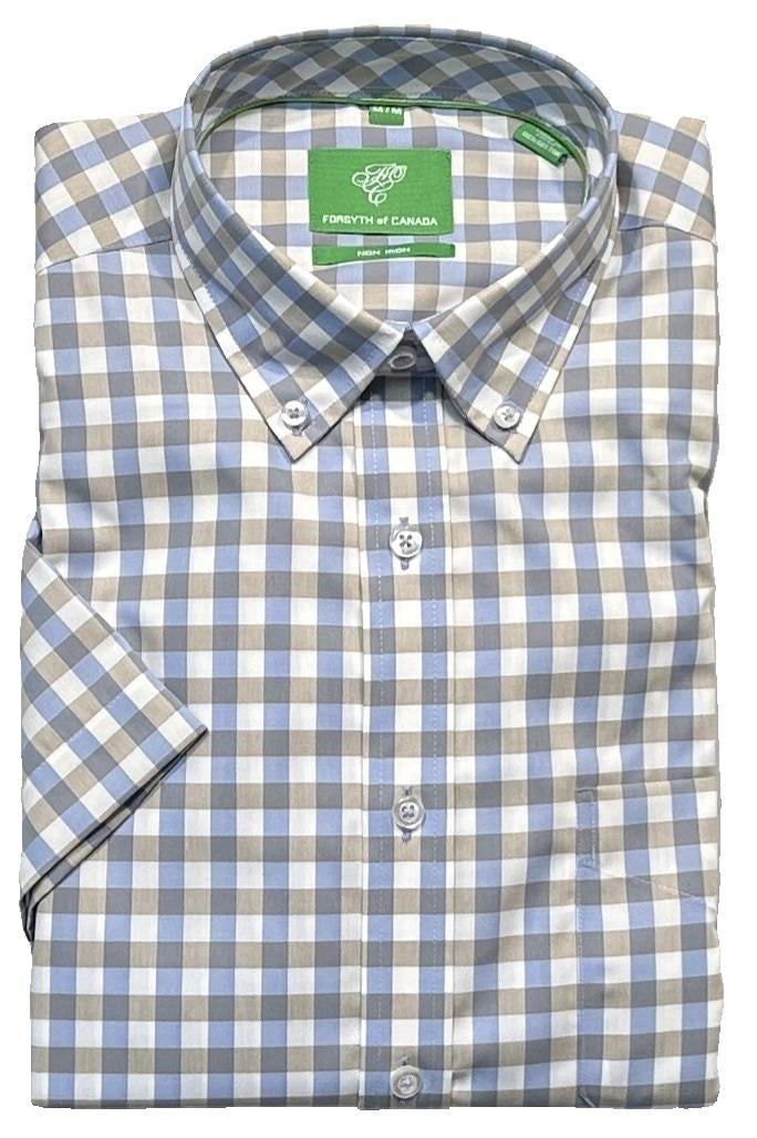 Forsyth of Canada Short Sleeve Tailored Fit Non-Iron Sport Shirt